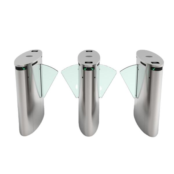 Buy cheap Two Direction Waist High Turnstile Flap Barrier , 24VDC Security Entrance Systems from wholesalers