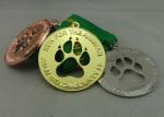Race Ribbon Medals Enamel Customizabled Sports Medals For Company
