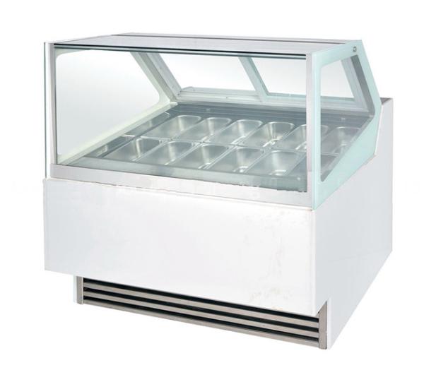 Buy cheap 280L Automatic Defrosting Ice Cream Showcase Freezer -24℃ For Supermarket，1200mm Length from wholesalers