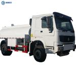 SINOTRUK HOWO 4x4 All Wheel Drive 290hp 5000L Fuel Tanker Truck With Pump
