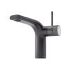Buy cheap 210mm Width Basin Mixer Faucet Hot Cold Water Black Brass Faucet Restroom from wholesalers
