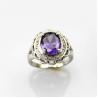 Buy cheap Fashion Jewelry 8mmx10mm Oval Cut Pink Cubic Zircon 925 Silver Ring(R19) from wholesalers