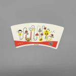Recycled 160g 170g Ice Cream Packaging Paper Cup Fan Film Lamination