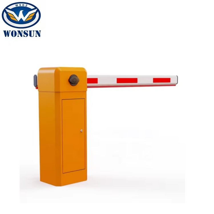 Fist Generation 220V/110V AC Barrier Gate Safety Boom Barrier With Cooling Fan Device And RS485 Traffic Light Interface