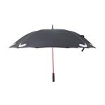 Durable Square Red Color Frame Windproof Golf Umbrellas With Reflective Logo