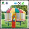 Buy cheap Kids Outdoor Trampoline Park Used Trampoline with Safety Net for Children QX-117E from wholesalers