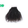 Buy cheap Comfortable Soft Silk Base Brazillian Human Hair Closure Kinky Curly Style from wholesalers