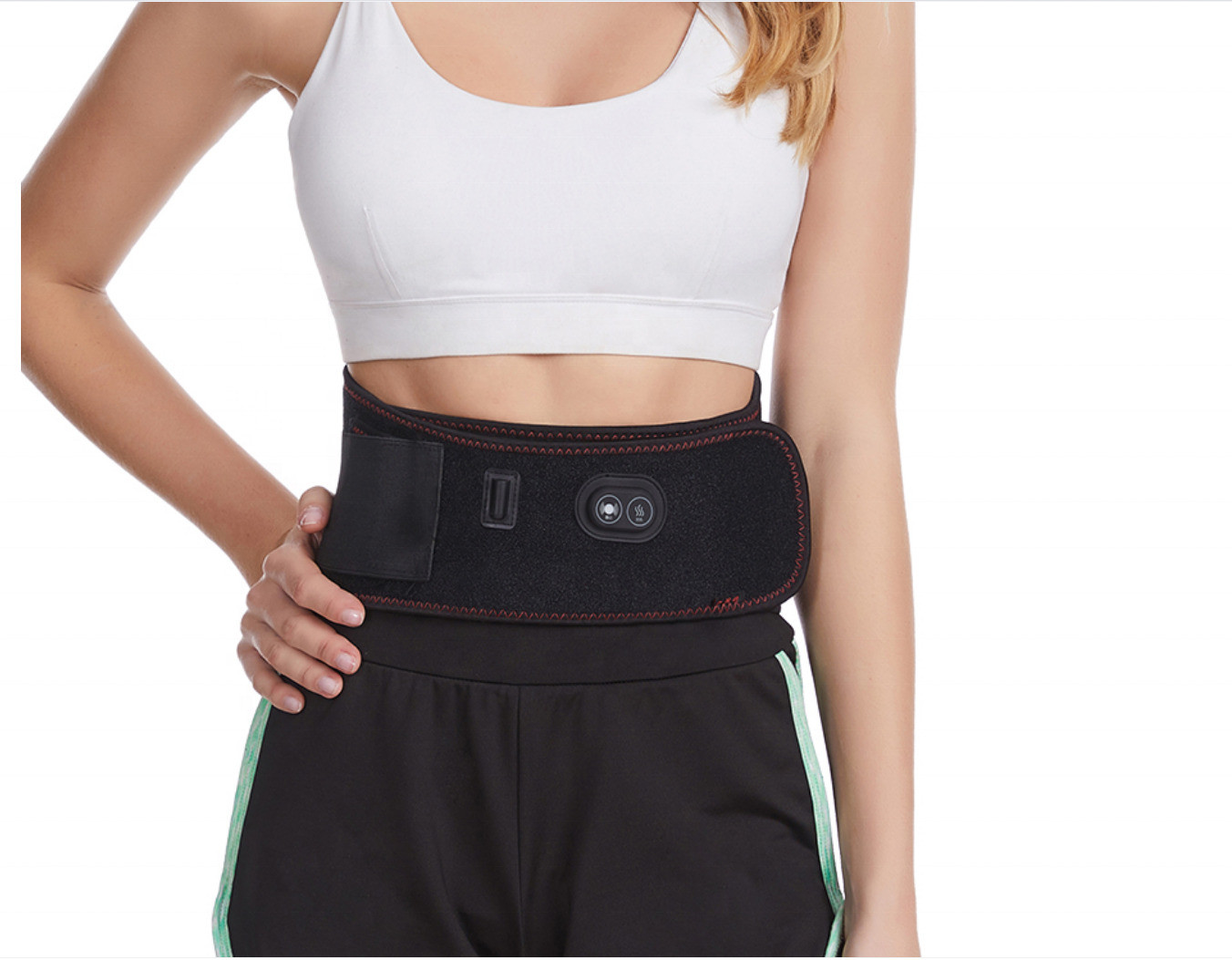 OEM Heating Waist Belt For Pain Relief Far Infrared ODM By 5V USB Powered