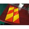 Buy cheap Red And White Chevron Right / Left Vehicle Reflective Tape Weather Resistant from wholesalers