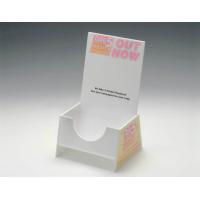 Buy cheap Countertop Brochure Holder High Quality White Acrylic Stand A4 Size Perspex Sign product