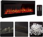 Electric Fireplace Heater WN-D60 Industrial Style Wall Mounted Kamin 9 Flame