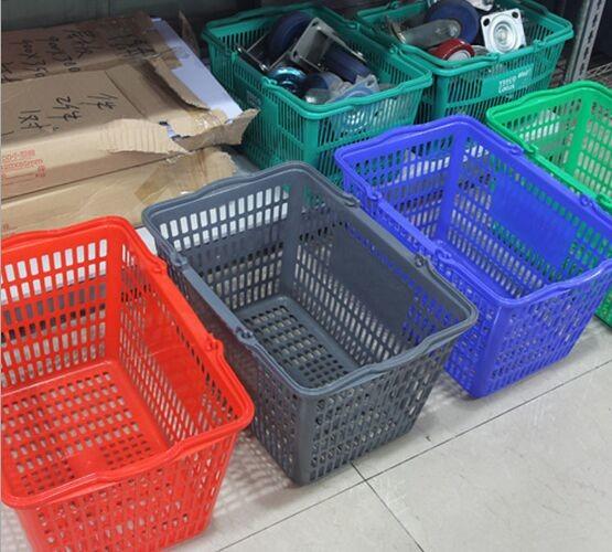 Buy cheap Retail Plastic Fruit Hand Shopping Basket , Hollow Out Storage Shopping Hand Baskets from wholesalers