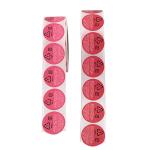 Circular Round Food And Beverage Labels Roll Die Cut Shape Thermal Food Label