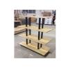 Buy cheap Many Layers Wood Shelf Retail Gondola Shelving , Middle Convenience Store Shelving from wholesalers