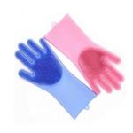 Custom 33.5x16.5cm Silicone Hand Gloves For Dishwashing