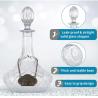 Buy cheap Whiskey Brandy Vodka Tequila Glass Bottle Decanter with Label and Leak Stopper Perfect from wholesalers