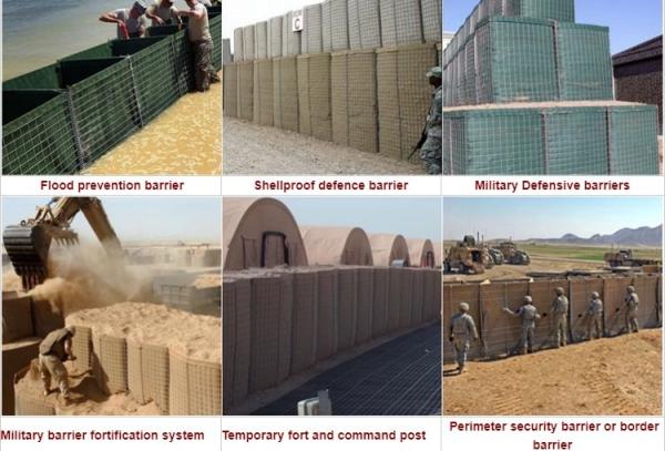 Buy cheap 1 X 1 X 1 Military Protective Bastion Galfan Sand Filled Barriers from wholesalers