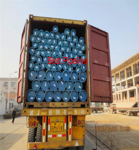 Buy cheap ASTM A53 PN-EN 10208 ERW Steel Tube 0.1mm - 70mm Wall Thickness For Combustible Fluid from wholesalers