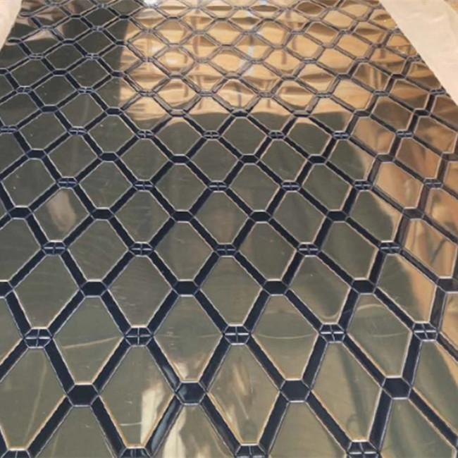 PVD Coated Color Stainless Steel Sheet 3D Punching 304 Mirror Finish SS Sheet