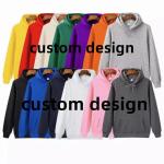 Custom Logo Print Cotton Blank Thick Luxury Hoodies Tracksuit Unisex Fleece