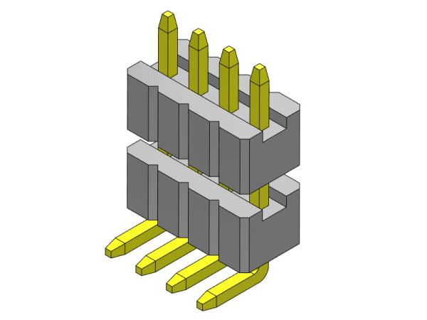 Buy cheap 1.27mm Pin Female Header Connector 1*2PIN To 1*50PIN SQ0.40mm from wholesalers