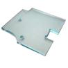 Buy cheap 12MM Toughened Shower Tempered Glass Polishing With Hinge Groove from wholesalers