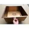 Buy cheap Copper PVD Surface Kitchen Sink Without Tap Holes 5 Years Warranty / Rose Gold Color Kitchen Sink from wholesalers