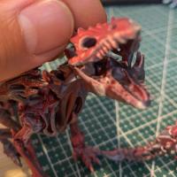 Buy cheap 3D Printed Red Dinosaur Toy 3D Printing Model Customized product