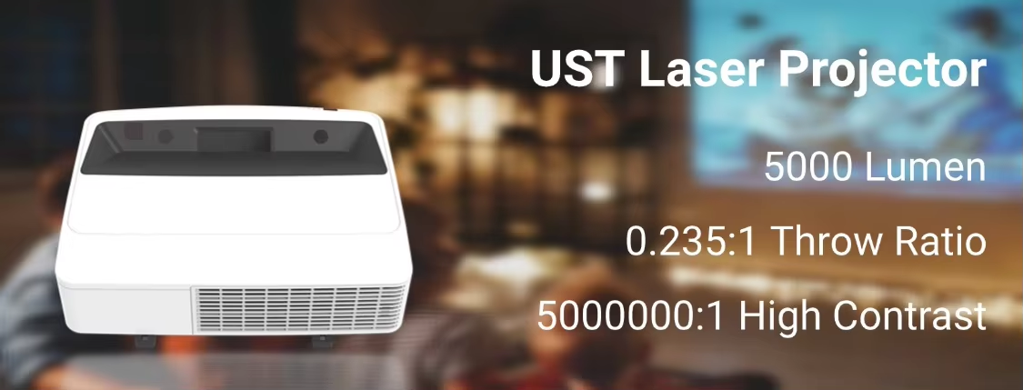 Ultra Short Focal 4K Laser Projector 3LCD Display Technology 5000LM For TV / Home Theater