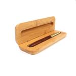 luxury customized wooden pen with laser bamboo box for gift
