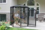 Welded Wire Lifestyle Deluxe Metal Bird Aviary Powder Coated Black Color