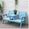 Buy cheap Outdoor Courtyard Solid Wooden Double Chair Bench with Table Enjoy Your Patio in Style from wholesalers