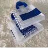 Buy cheap 0.12mm Thickness Garment Plastic Packaging Bags Navy Flower Thicker Shopping Tote Bag from wholesalers