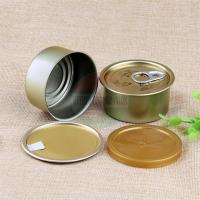 Buy cheap FDA Empty Tin Cans / Pop Top Easy Open Canned Fishery Ring Pull Metal Tin Food product