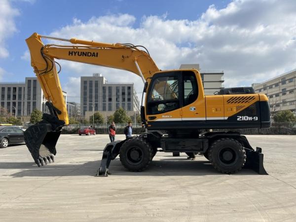 Buy cheap Used Hyundai 210w-9 Wheel Excavator 21 Tons Medium Size Used Excavators from wholesalers