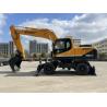 Buy cheap Used Hyundai 210w-9 Wheel Excavator 21 Tons Medium Size Used Excavators from wholesalers
