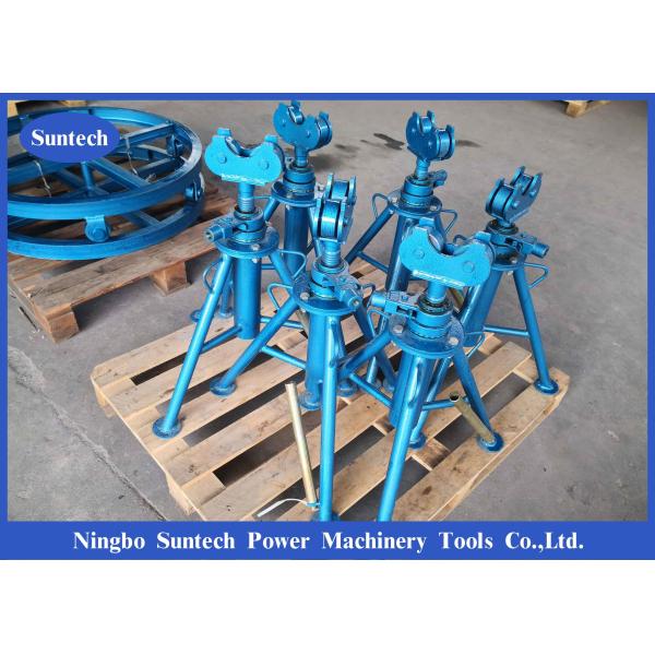 Buy cheap Galvanised Wire Rope Mechanical Simple Cable Drum Reel Stand from wholesalers