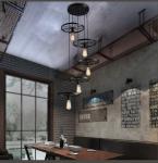 Black Loft Style industrial pendant lights for Bar Kitchen Coffee Shop
