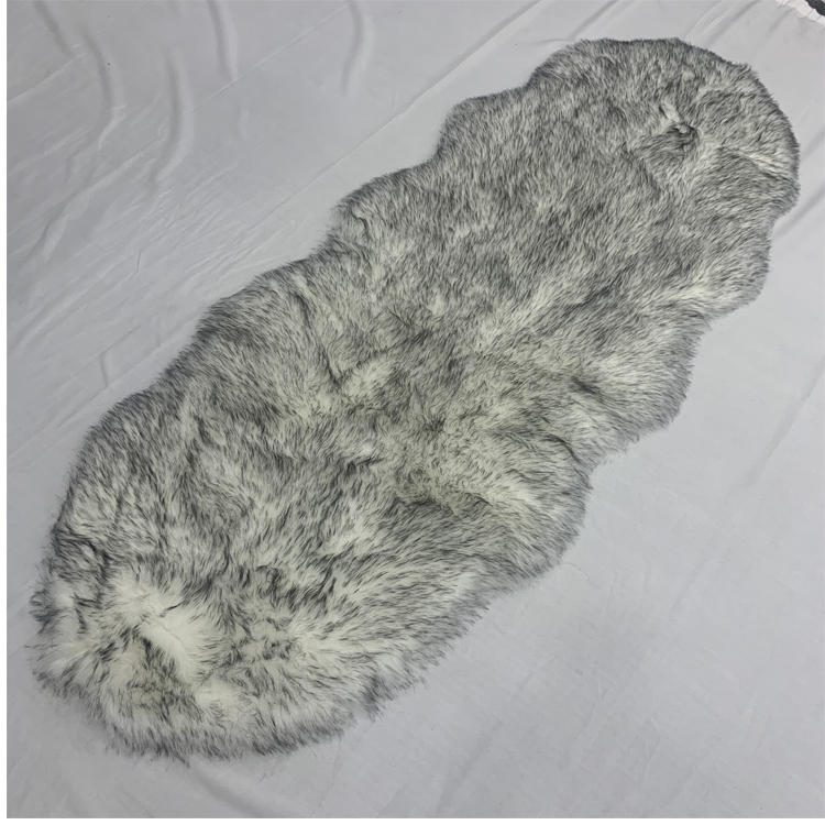 Upholstered Faux Sheepskin Bench Cushion Chair Cover
