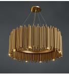 Luxury Gold Chandelier For Living Room Modern LED Home Decor tube chandelier(WH
