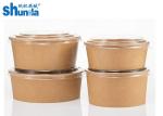 Food Grade Disposable Paper Products For Take Away Salad PLA Coated Eco Friendly