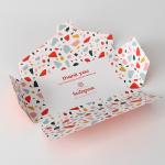 Colorful Design Self Adhesive Tear-Off Strip Ecommerce Shipping Boxes Custom