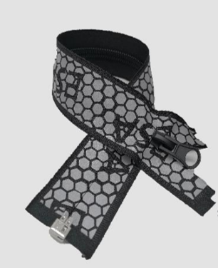 Buy cheap 5# Black Reflective Closed-End Zipper 3.1cm x 20cm from wholesalers