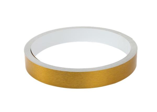 Buy cheap 1mm Thickness Aluminum Metal Trim Cap Golden Brush Alloy 1100 Coated from wholesalers