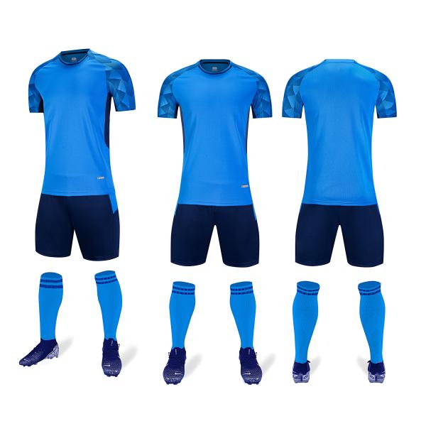 Buy cheap Plain Blank Football Uniform Polyester Plain Jerseys Football Jersey 11 Set from wholesalers