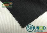 Black Hair Interlining Fabric Interfacing Heavy Weight For Men's Suit