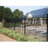 Buy cheap Customized Black Zinc Steel Metal Garrison Fence Panels Maintenance Free from wholesalers