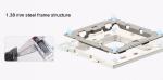 Power Socket,16A EU Standard Electrical Outlet 86mm * 86mm white Crystal Glass