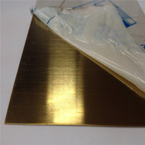 AISI 304 316 stainless steel sheet hairline brass color decorative sheet 4x8