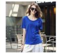 100% Cotton Women's T - Shirts Loose Fashion Color Double Car Line Charm